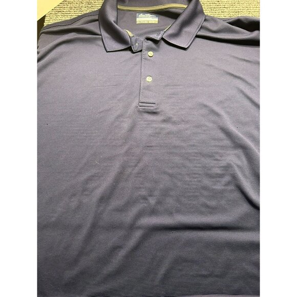 Lot Of 3 Men's Ben Hogan Performance 3XL Polo Shirts Blue & Navy Stripe/Plain Sh - Picture 8 of 8
